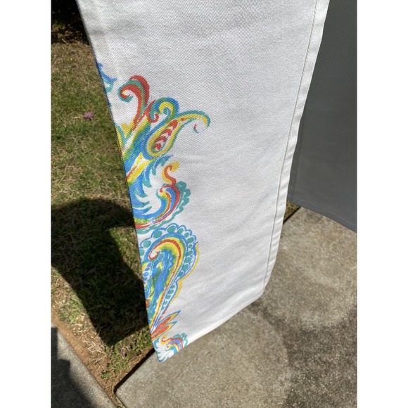 New Polo Ralph Lauren Jean women SIZE 8 Regular White Paint Multi colors‎ - Picture 9 of 16
